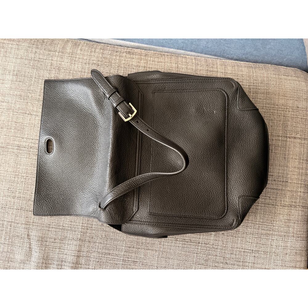 Furla Black Leather Shoulder Bag Gold Hardware Pebbled Medium Purse Work Classic - Picture 9 of 9
